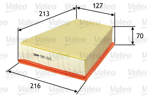Filtr powietrza VALEO 585024