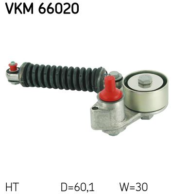 Rolka napinacza, pasek klinowy wielorowkowy SKF VKM 66020