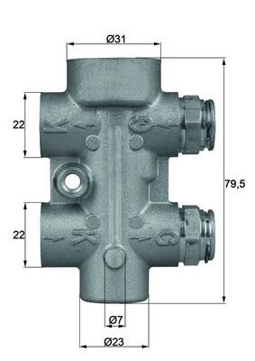 Termostat, chłodzenie oleju MAHLE TO880