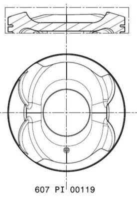 Tłok MAHLE 607PI00119000