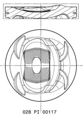 Tłok MAHLE 028PI00117000
