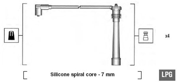 Zestaw przewodów zapłonowych MAGNETI MARELLI 941095980634