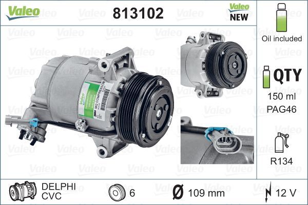 Sprężarka, klimatyzacja VALEO 813102