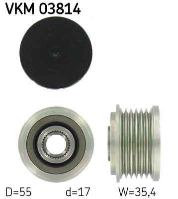 Alternator - sprzęgło jednokierunkowe SKF VKM03814