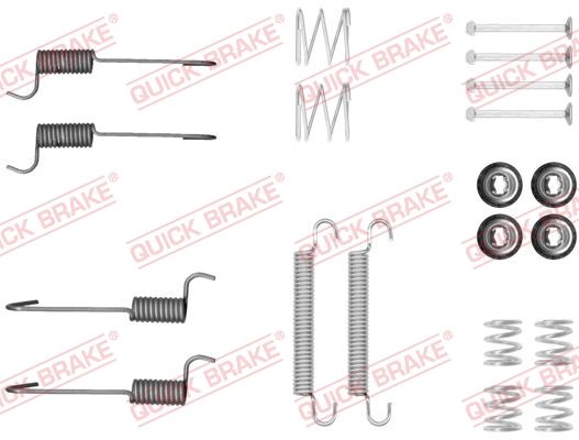 Zestaw akcesoriów, szczęki hamulcowe hamulca postojowego QUICK BRAKE 105-0046
