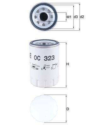 Filtr oleju KNECHT OC 323