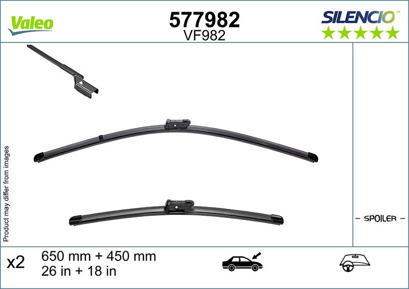 Pióro wycieraczki VALEO 577982