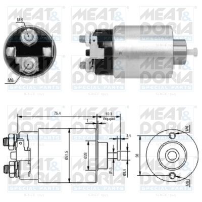 Włącznik elektromagnetyczny, rozrusznik MEAT & DORIA 46178