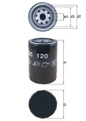 Filtr oleju KNECHT OC 120
