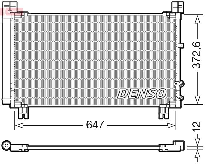 Skraplacz, klimatyzacja DENSO DCN50053