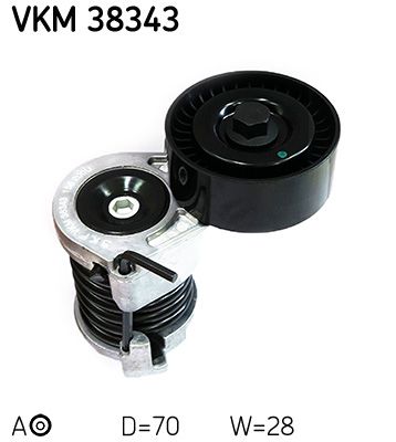 Rolka napinacza, pasek klinowy wielorowkowy SKF VKM 38343