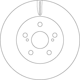 Tarcza hamulcowa TRW DF6734
