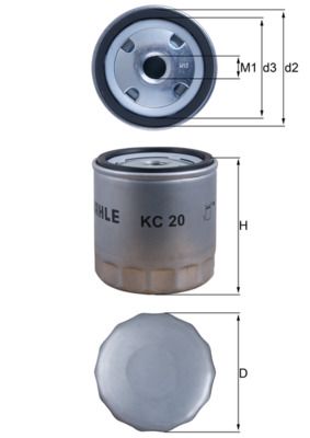 Filtr paliwa KNECHT KC 20
