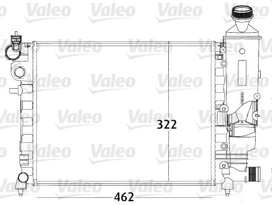 Chłodnica, układ chłodzenia silnika VALEO 731498
