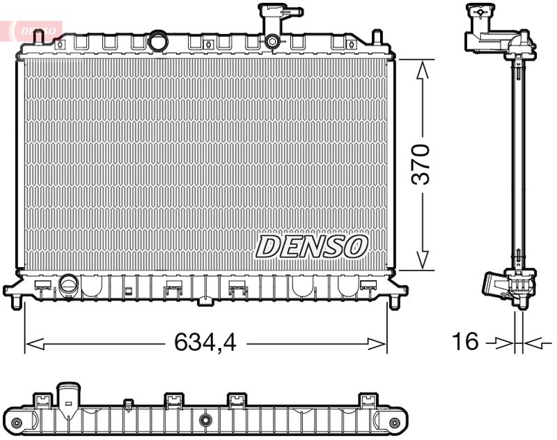 Chłodnica, układ chłodzenia silnika DENSO DRM43009