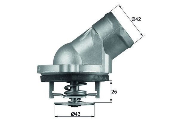 Termostat, płyn chłodzący MAHLE TI4587D