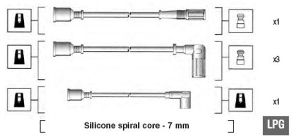 Zestaw przewodów zapłonowych MAGNETI MARELLI 941095620602
