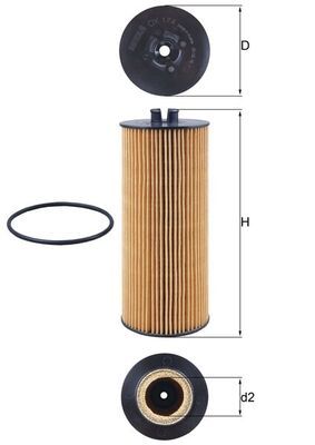 Filtr oleju MAHLE OX174D