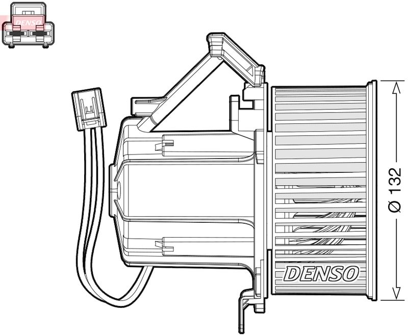Wentylator wewnętrzny Denso DEA02008