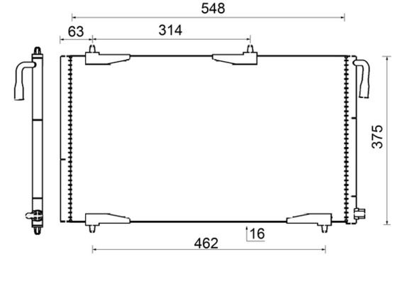 Skraplacz, klimatyzacja MAHLE AC501000S