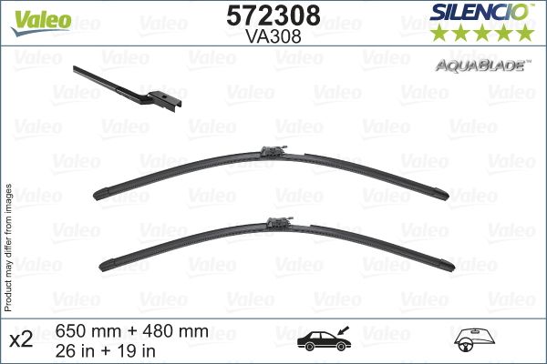 Pióro wycieraczki VALEO 572308