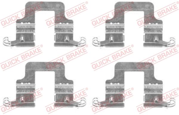 Zestaw akcesoriów, klocki hamulcowe QUICK BRAKE 109-1766