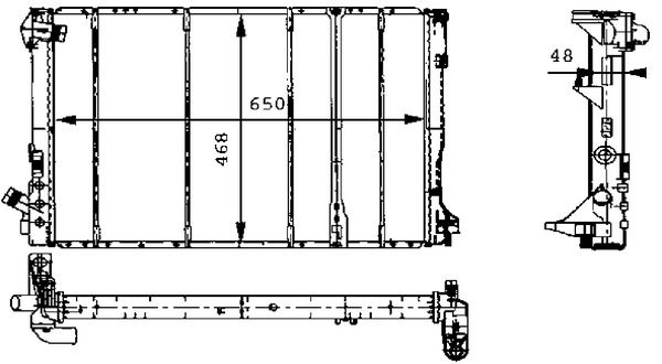 Chłodnica, układ chłodzenia silnika MAHLE cr 492 000s