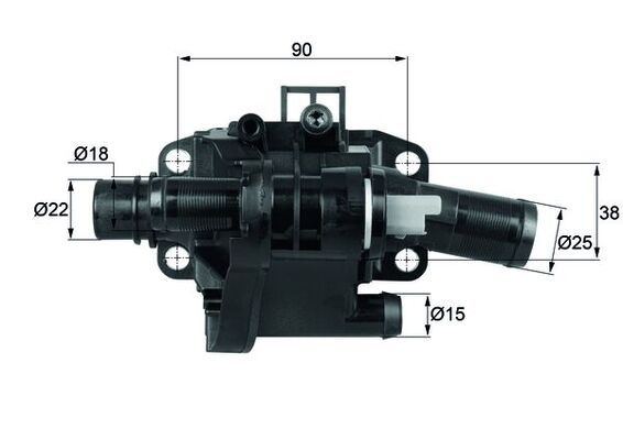Termostat, płyn chłodzący MAHLE TH 41 83