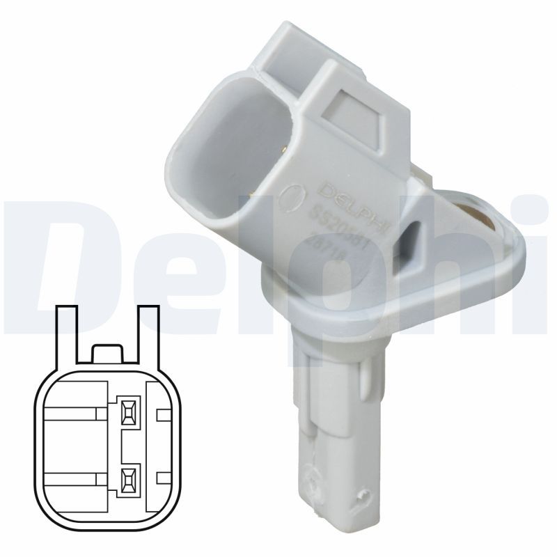 Czujnik, prędkość obrotowa koła DELPHI SS20581
