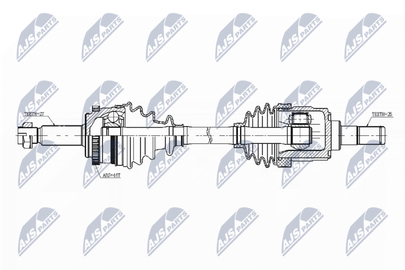 Wał napędowy NTY NPW-KA-343
