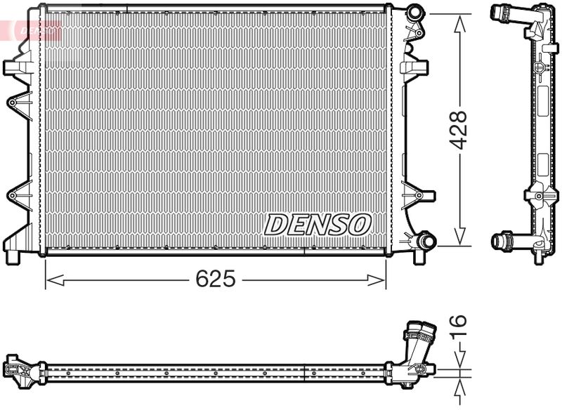 Chłodnica, układ chłodzenia silnika DENSO DRM32054