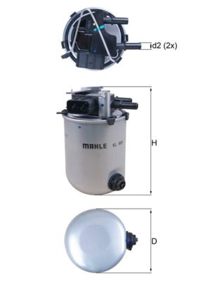 Filtr paliwa MAHLE KL909