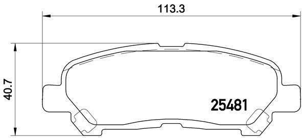 Zestaw klocków hamulcowych, hamulce tarczowe BREMBO P 83 138