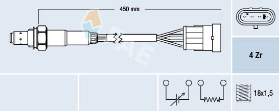 Sonda lambda FAE 77218