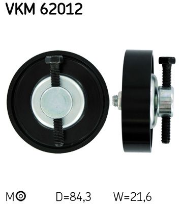 Rolka napinacza, pasek klinowy wielorowkowy SKF VKM 62012