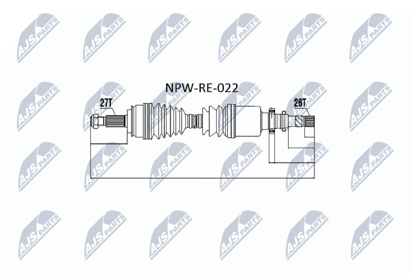 Wał napędowy NTY NPW-RE-022