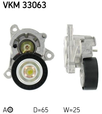 Rolka napinacza, pasek klinowy wielorowkowy SKF VKM 33063