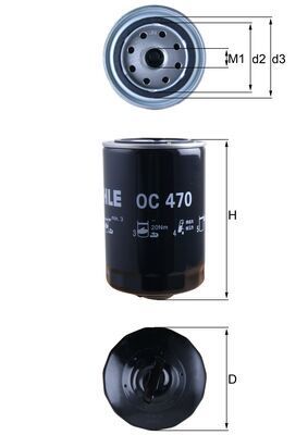 Filtr oleju KNECHT OC 470