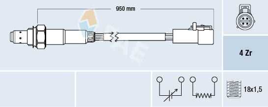 Sonda lambda FAE 77262