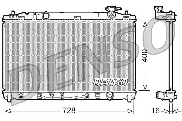 Chłodnica, układ chłodzenia silnika DENSO DRM50042