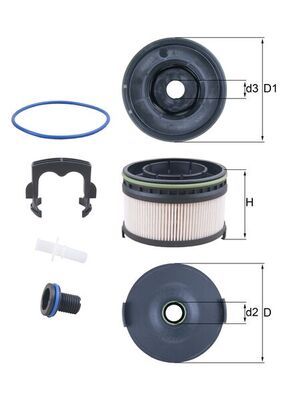 Filtr paliwa KNECHT KX 568KIT