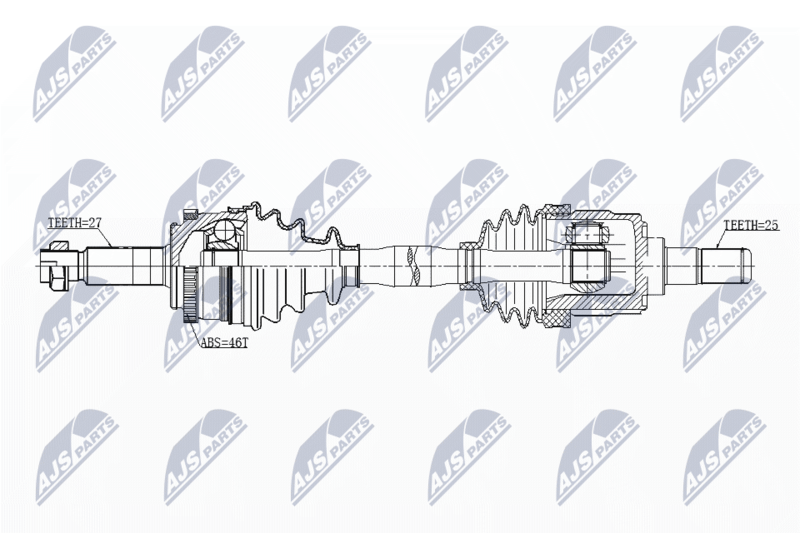 Wał napędowy NTY NPW-KA-344