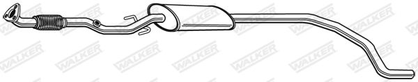 Tłumik środkowy WALKER 23383