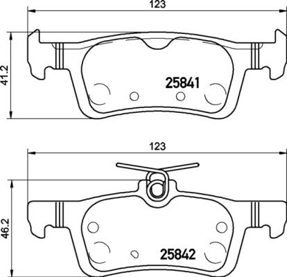 Zestaw klocków hamulcowych, hamulce tarczowe BREMBO P 24 204