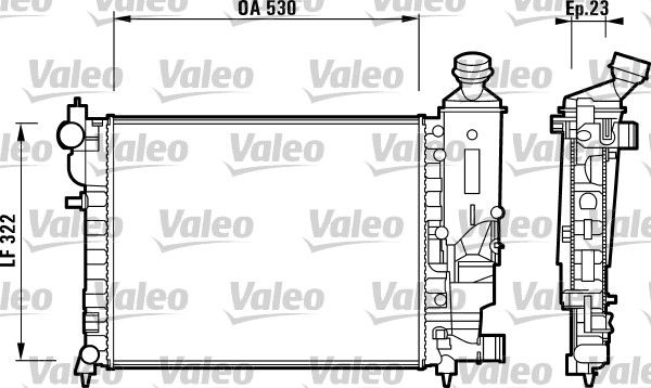 Chłodnica, układ chłodzenia silnika VALEO 732882