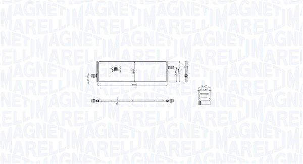 Chłodnica, układ chłodzenia silnika MAGNETI MARELLI 350213217100
