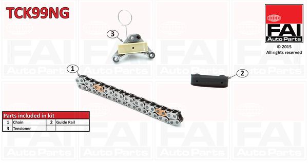 Zestaw łańcucha rozrządu FAI AutoParts tck99ng