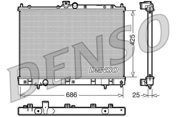 Chłodnica, układ chłodzenia silnika DENSO DRM45028
