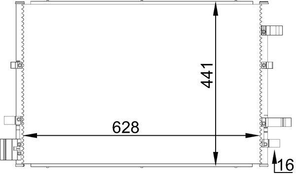 Skraplacz, klimatyzacja MAHLE AC690000S