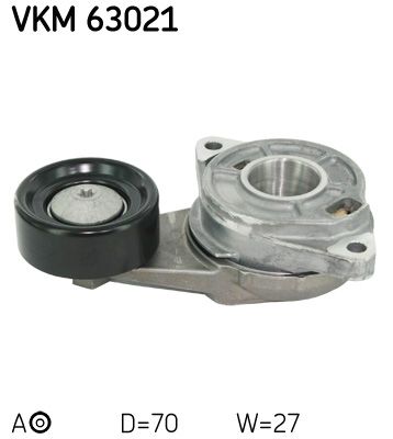 Rolka napinacza, pasek klinowy wielorowkowy SKF VKM 63021